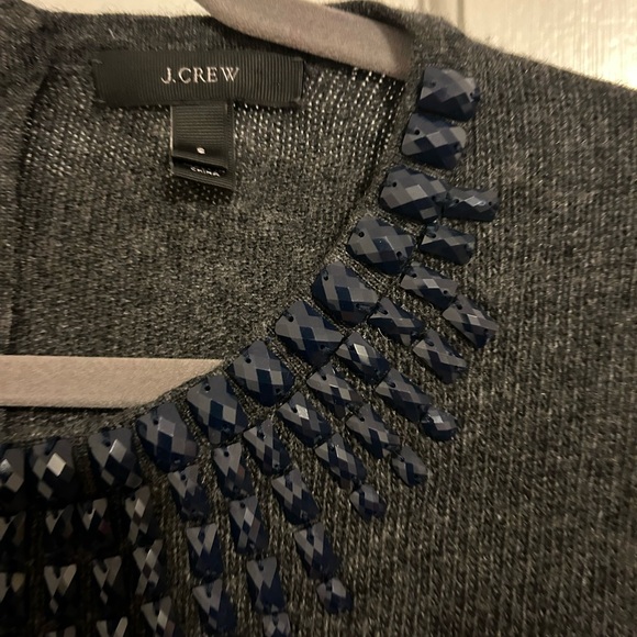 J Crew Jewel Neckline wool blend sweater- size small - Picture 5 of 8